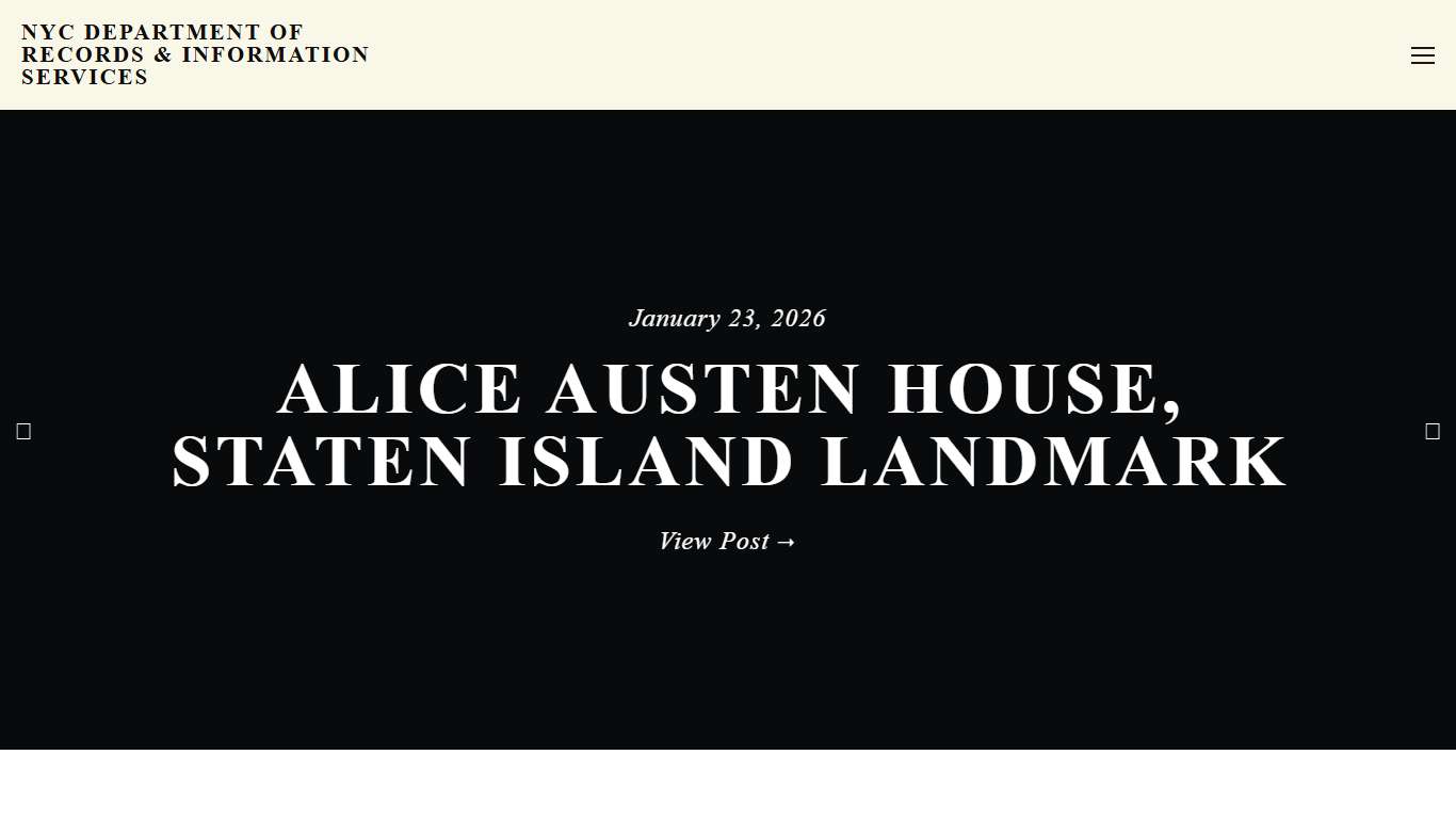 Blog - For The Record — NYC Department of Records & Information Services